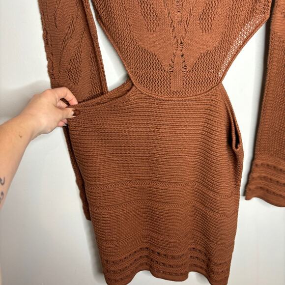 NWT Roberto Cavalli Knit Cutout Crochet Mini Dress - Picture 4 of 9